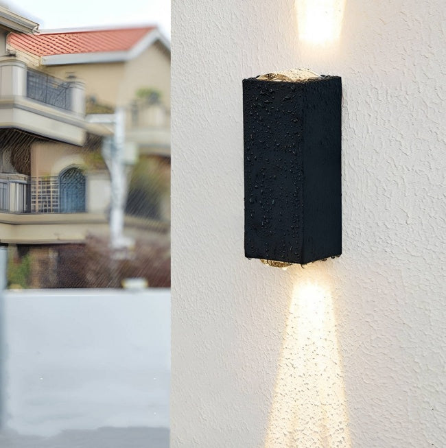 Outdoor Beam Wall Lights, Up And Down Lights, Waterproof Wall Lamp For Patio Yard Garden Poolside Frontdoor